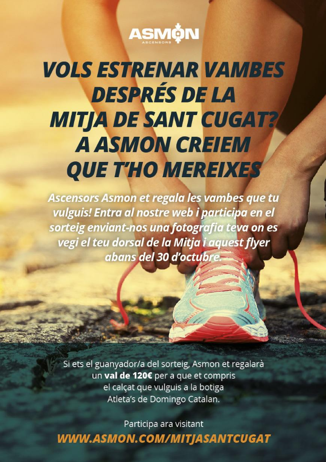 Asmon patrocina la Media Maratón de Sant Cugat